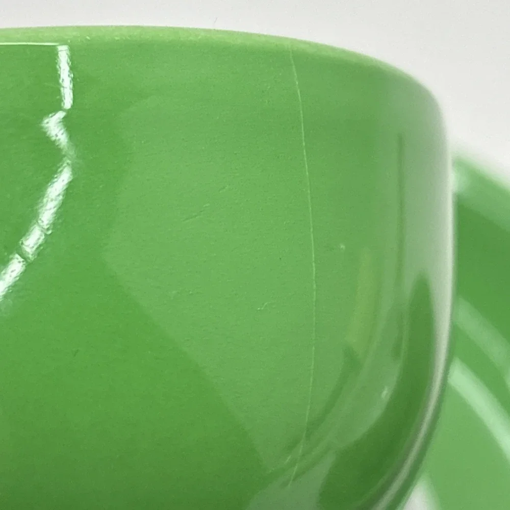 Vtg Shenango Green Greenbriar Hotel Coffee Cups Saucer Dorothy Draper Design 50s